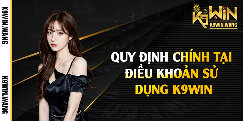 Quy định chính tại điều khoản sử dụng K9win